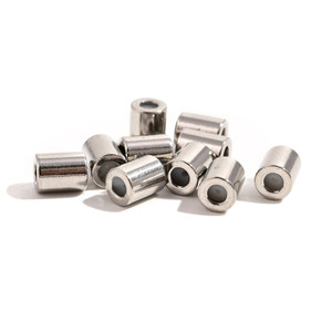 Slide Clasp, Silver Stainless, 8mm x 4mm, 10 Pieces