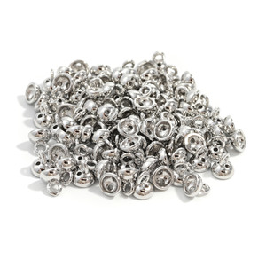 Beading Ends, 4x4mm, 14k Antique White Gold Plated, 100 PCS