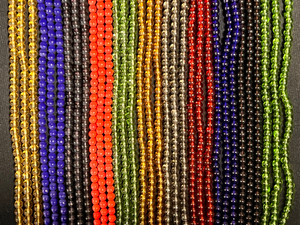 100 Strands of Glass, Smooth Round 8mm 
