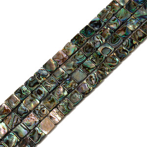 Abalone, Shell, Square, One 12mm Strand