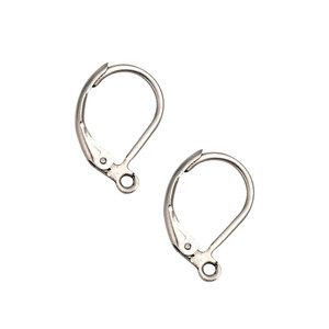 Ear Wires, Leverback, 16mm, 22 gauge, Stainless Steel, 100 PCS