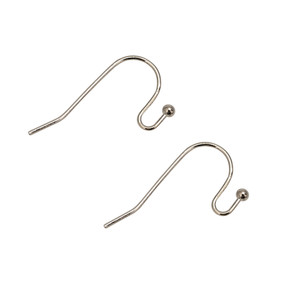 Ear Wires, 22mm, 22 gauge, Stainless Steel, 100 PCS