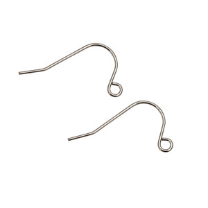 Ear Wires, 22mm, 24 gauge, Stainless Steel, 100 PCS