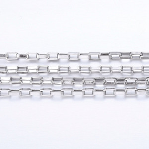 Stainless Steel Chain, 3.5x2mm, Box Link, 16 ft.