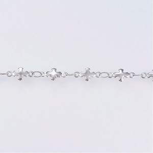 Stainless Steel Chain, 9x5mm, Cross Link, 3.3 ft.