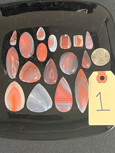 Agate, Red Botswana, Cabochons, Pick Lot You Like, 100 Grams