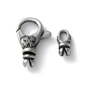 Lobster Claw Clasp, With Bail, 21x14mm, Stainless Steel, 1 Set