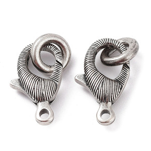 Lobster Claw Clasp, 20x12mm, Rack Plated Brass, 1 Set