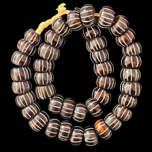 African Bone, Kenya, Rondelle, 13x22mm, 22in Strand