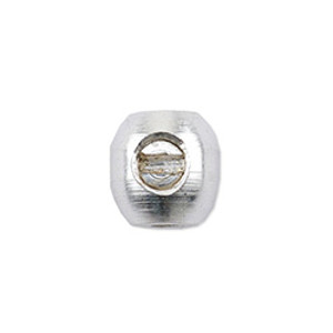 Scrimp Finding, Oval, 3.5 mm (.177 in), Silver Plated, 10 PCS Scrimp Finding, Oval, 3.5 mm (.177 in), Silver Plated, 10 PCS