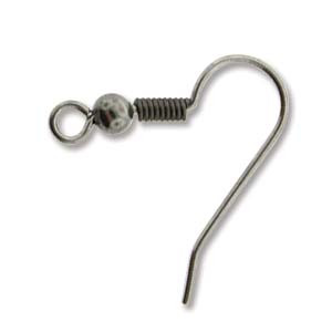 Ear Wire, 18.5x19mm, Stainless Steel, approx. 144 PCS Ear Wire, 18.5x19mm, Stainless Steel, approx. 144 PCS