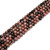 8mm Rhodonite, Black Stripe, Natural, Smooth Round 8mm