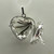 Cage, Heart, Filigree, Silver Plated Metal Alloy, Pendant 30mm Cage, Heart, Filigree, Silver Plated Metal Alloy, Pendant 30mm