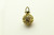 Cage, Globe, Filigree, Antique Gold Plated Metal Alloy, Pendant 28mm