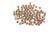 BEAD, Rondelle Diamond Cut Middle, Antique Copper Plated (metal alloy), 4x3mm, approx 90 per bag