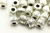 BEAD, Patterned Barrel, 6x7 3mm hole, Antique Silver Plated (metal alloy), approx 30 per bag