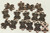 CONNECTOR, Flower, 12x8x2mm, Antique Copper Plated (metal alloy), approx 60 per bag