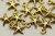 Starfish, Double Sided, 15x12x2mm, Antique Gold Plated (Metal Alloy), approx 35 per bag