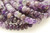 Amethyst, Chevron, Smooth Rondelle, 8x5mm