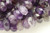 Amethyst, Chevron, Natural, Faceted Rondelle, 8x5mm, One Strand
