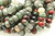 Blood Stone, Natural, Faceted Rondelle, 8x5mm, One Strand