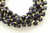 Goldstone, Blue, Glass, Dyed, Faceted Off Round, 6mm, One Strand