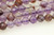 Super 7, Melody Stone, Purple, Natural, Faceted Round, 6mm
