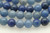 8mm Aventurine, Blue, Quartz, Natural, Smooth Round Beads