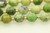 Chrysoprase, Lemon, Natural, Faceted Off Round, 8mm, One Strand