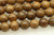 Sandalwood, Tiger Vein, Natural, Smooth Round, 6mm