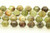 Garnet, Green, Natural, Faceted Off Round, 10mm, One Strand