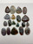 Agate, Moss, Pendants, 100 Gram Lot, Assorted Shapes & Sizes