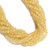 Yellow Selenite, Natural, Smooth Round, One 6mm Strand