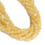 Yellow Selenite, Natural, Smooth Round, One 8mm Strand