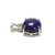 Lapis, Natural, Round, Pendant with Crystal, 26x16mm