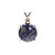 Sodalite, Natural, Round, Pendant with Crystal, 26x16mm