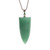 Aventurine, Quartz, Green, Natural, Cone, One Pendant, 33x13mm