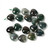 Moss Agate, Natural, Puffy Heart, One 20mm Strand