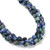 Chrysocolla Chinese, Dyed, Faceted, Hexagon Coin, One 10mm Strand