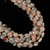 Sunstone, Black Spot, Natural, Faceted, Hexagon Coin, One 10mm Strand