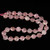 Strawberry Quartz, Natural, Faceted, Hexagon Coin, One 10mm Strand
