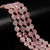 Strawberry Quartz, Natural, Faceted, Hexagon Coin, One 10mm Strand