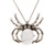 Howlite, Natural, Spider, One Pendant, 35mm