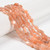 Moonstone, Peach, Natural, Smooth, Nuggets, Varied Sizes, One 8-10mm Strand