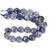 Blue Spot, Jasper, Dyed, Smooth Coin, One 15mm Strand