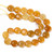 Jade, Yellow, Natural, Smooth Coin, One 15mm Strand