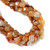 Carnelian Agate, Mix, Heated, Smooth Square, One 12mm Strand