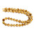 Tiger's Eye, Golden, Heated, Fancy Faceted Cube Beads, One 6mm Strand