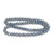 Steel Blue, Smooth Round, Window Cut Glass, One 8mm Strand