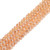 Light Apricot, Smooth Round, Window Cut Glass, One 4mm Strand